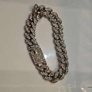 Silver Rhinestone Bracelet
